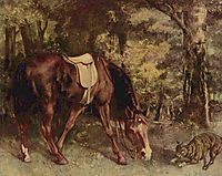 Horse in the Woods, 1863, courbet