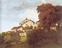 The Houses of the Chateau d-Ornans, 1853, courbet
