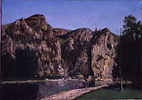 La Meuse a Freyr , 1856, courbet
