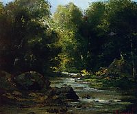 Landscape River, 1869, courbet