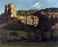 Landscape or Rocks in the Valley of Ornans, 1864, courbet