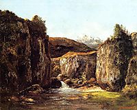 Landscape: The Source among The Rocks of the Doubs, 1871, courbet