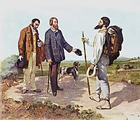 The Meeting (Bonjour Monsieur Courbet), 1854, courbet