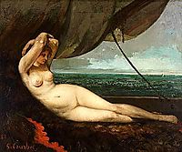 Nude Reclining by the Sea, courbet
