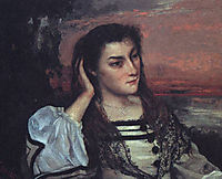 Portrait of Gabrielle Borreau, 1862, courbet