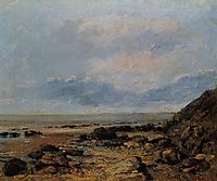 Rocky Seashore, 1865, courbet