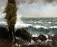 Seascape, the Poplar, c.1873, courbet