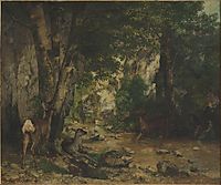 Shelter of Deers at Plaisir Fontaine Creek, 1866, courbet
