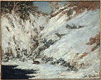 Snow Landscape in Jura, 1866, courbet