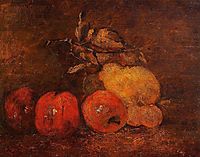 Still Life with Pears and Apples, c.1873, courbet