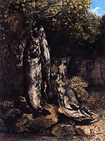 Still Life with Three Trout from the Loue River, 1873, courbet