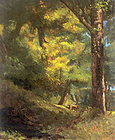 Two Goats in the Forest, 18, courbet