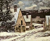 Village Street in Winter, c.1870, courbet
