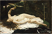 Woman with a Parrot, 1866, courbet