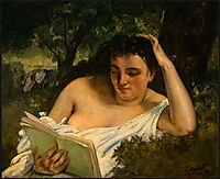 A Young Woman Reading, 1868, courbet