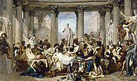 Romans in the Decadence of the Empire, 1847, couture