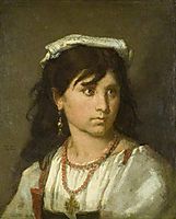 Young Italian Girl, 1877, couture