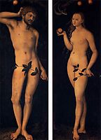 Adam and Eve, 1528, cranach