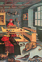 Albrecht of Brandenburg as St. Jerome in his study, 1526, cranach