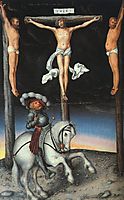 The Crucifixion with the Converted Centurion, 1536, cranach