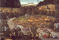 The deer hunting, 1540, cranach