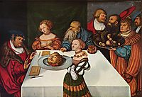 Feast of Herod, 1531, cranach