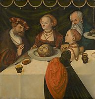 Feast of Herod, 1539, cranach