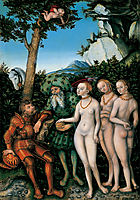 The Judgment of Paris, 1530, cranach