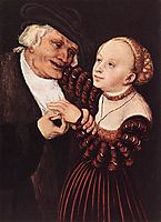 Old Man and Young Woman, cranach