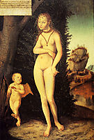 Venus with Cupid the Honey Thief, cranach
