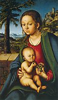 Virgin and Child with a Bunch of Grapes, 1510, cranach