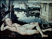 Water Nymph Resting, c.1530, cranach