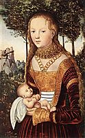 Young mother with child, cranach