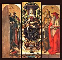 The central panels of the polyptych, crivelli