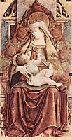 Enthroned Madonna (Enthroned Maria lactans), 1473, crivelli