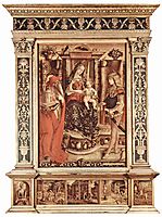 Enthroned Madonna, St. Jerome and St. Sebastian, 1490, crivelli