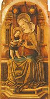 Madonna and Child Enthroned , c.1476, crivelli