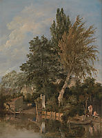Boys Bathing on the River Wensum, Norwich, 1817, crome