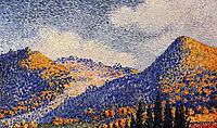 Landscape, the Little Maresque Mountains, 1898, cross