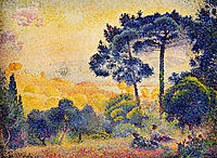 Provence Landscape, 1898, cross