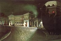 The Eastern Railway Station at Night, 1902, csontvary