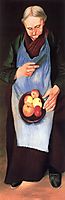 Old Woman Peeliing Apple, 1894, csontvary