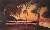 Sunset Over the Bay of Naples, 1901, csontvary