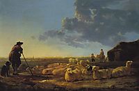 Flock of Sheep at Pasture, 1655, cuyp