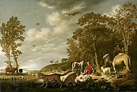 Orpheus with Animals in a Landscape, cuyp