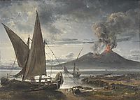 Boats on the Beach Near Naples, 1821, dahl