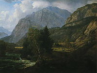 View of Fortundalen, 1836, dahl