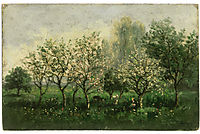 Apple Trees in Blossom, 1862, daubigny