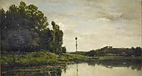 Banks of the Oise, 1863, daubigny