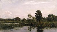 A Bend in the River Oise, 1872, daubigny